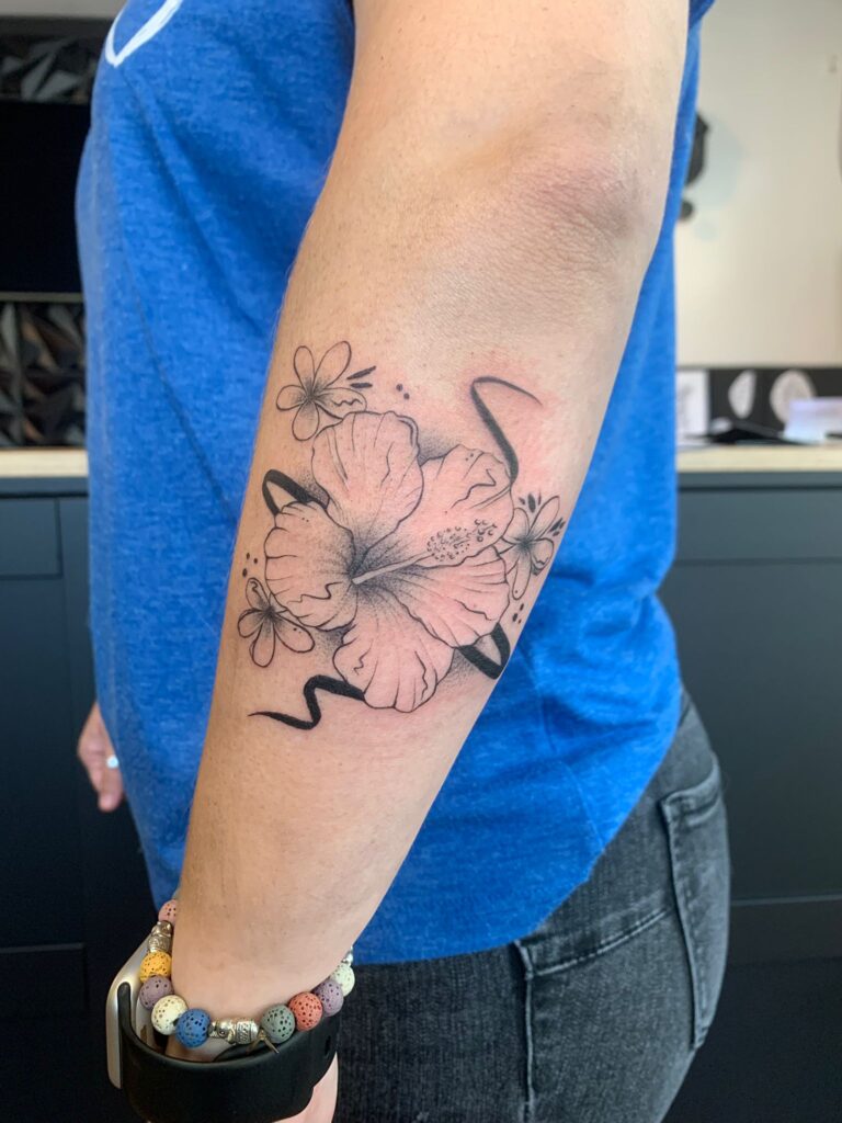 Tatouage réalisé par Laura Winiger